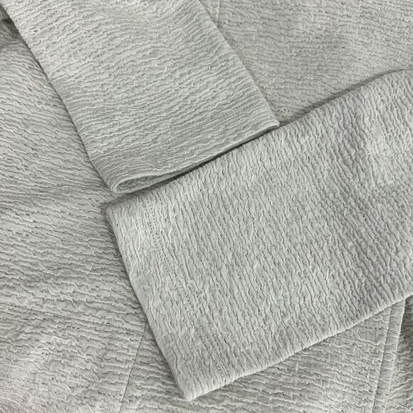 Eileen Fisher Off White Snap Closure Classic Fit Textured Jacket Size M - Picture 9 of 12